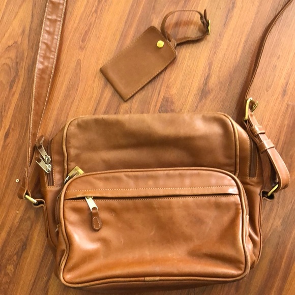 Coach Bags Vintage Coach Leather Travel Bag With Leather Luggage